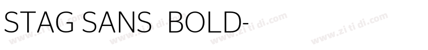 STAG SANS  BOLD字体转换
